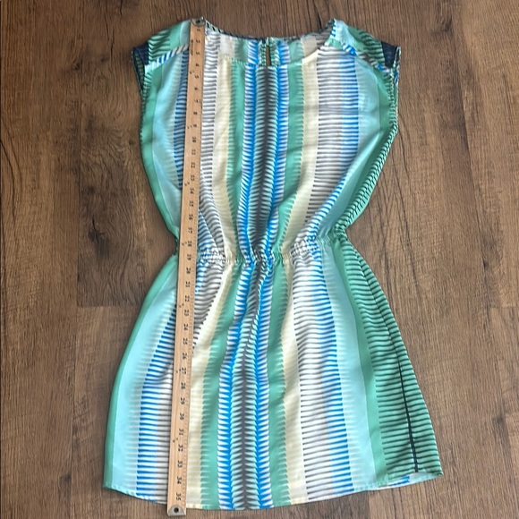 Striped Green and Blue Dress Lilla P XS - Picture 2 of 8